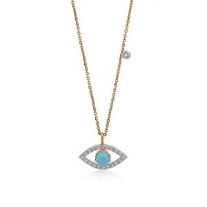 0.41 TW Diamond Evil Eye Pendant