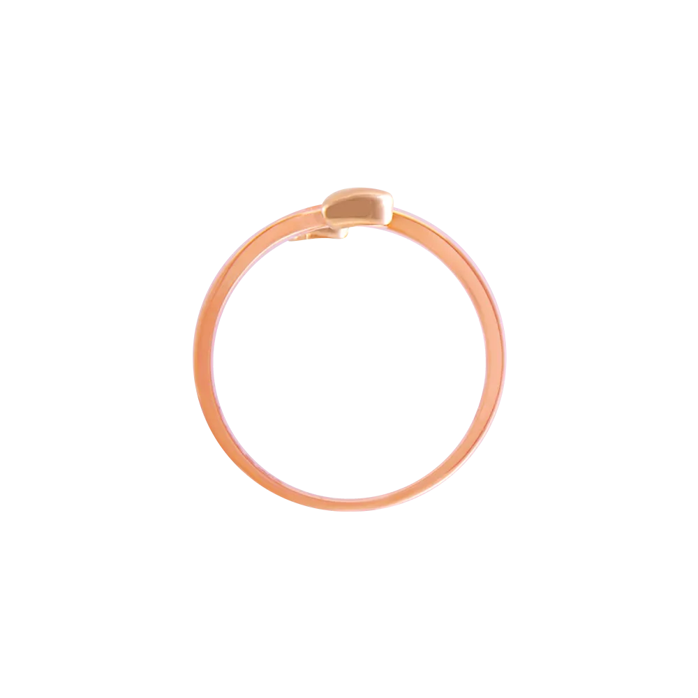 14k (585) Rose Gold And Diamond Ring For Women