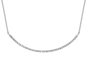 14K DIAMOND CRESENT NECKLACE