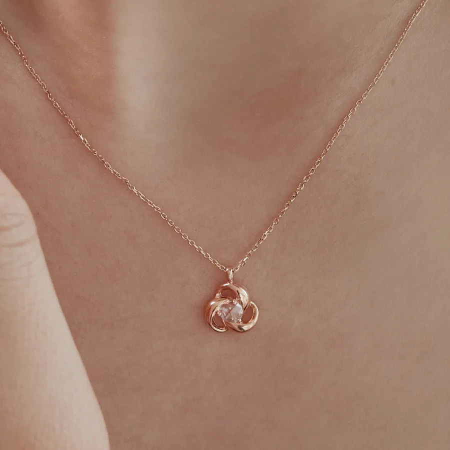 [14K Gold] Puff Necklace