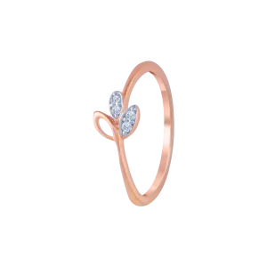 14KT (585) Rose Gold And Diamond Ring For Women
