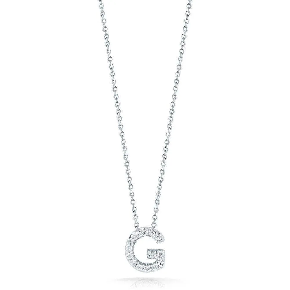 18kt Gold Roberto Coin Love Letter &#34;G&#34; Necklace