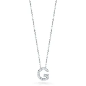 18kt Gold Roberto Coin Love Letter &#34;G&#34; Necklace