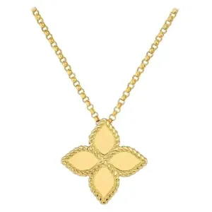 18kt Gold Roberto Coin Princess Flower Necklace