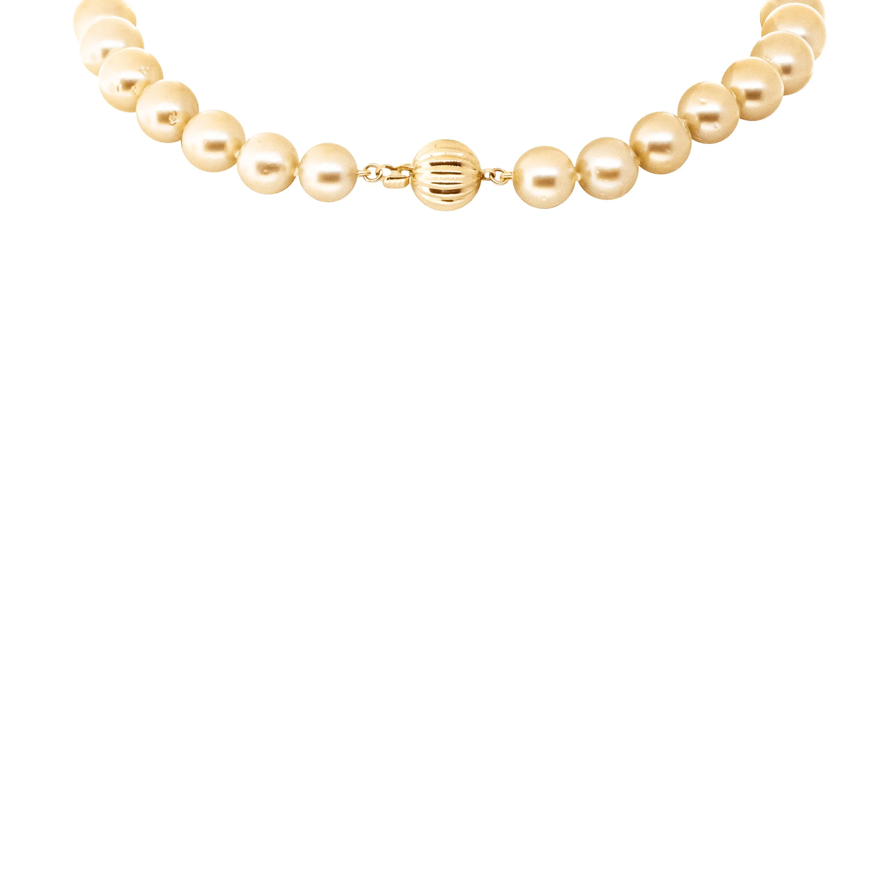 9ct Yellow Gold South Sea Pearl Strand
