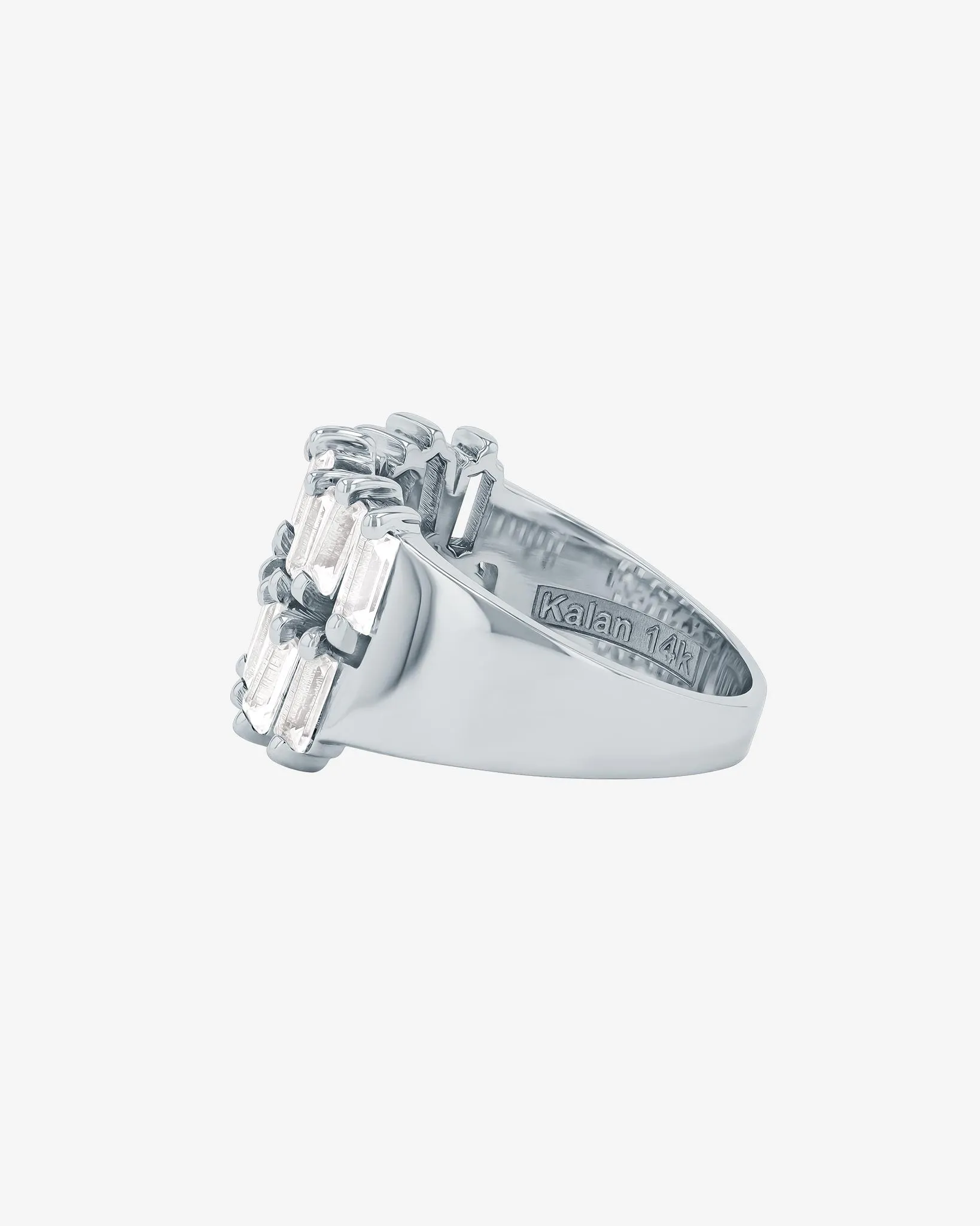Amalfi Double Row White Topaz Half Band