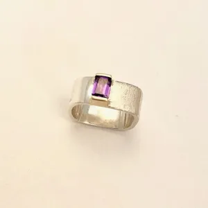 Amethyst Channel Ring Size 6.5