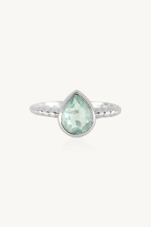 Amie Fluorite Silver Stacker