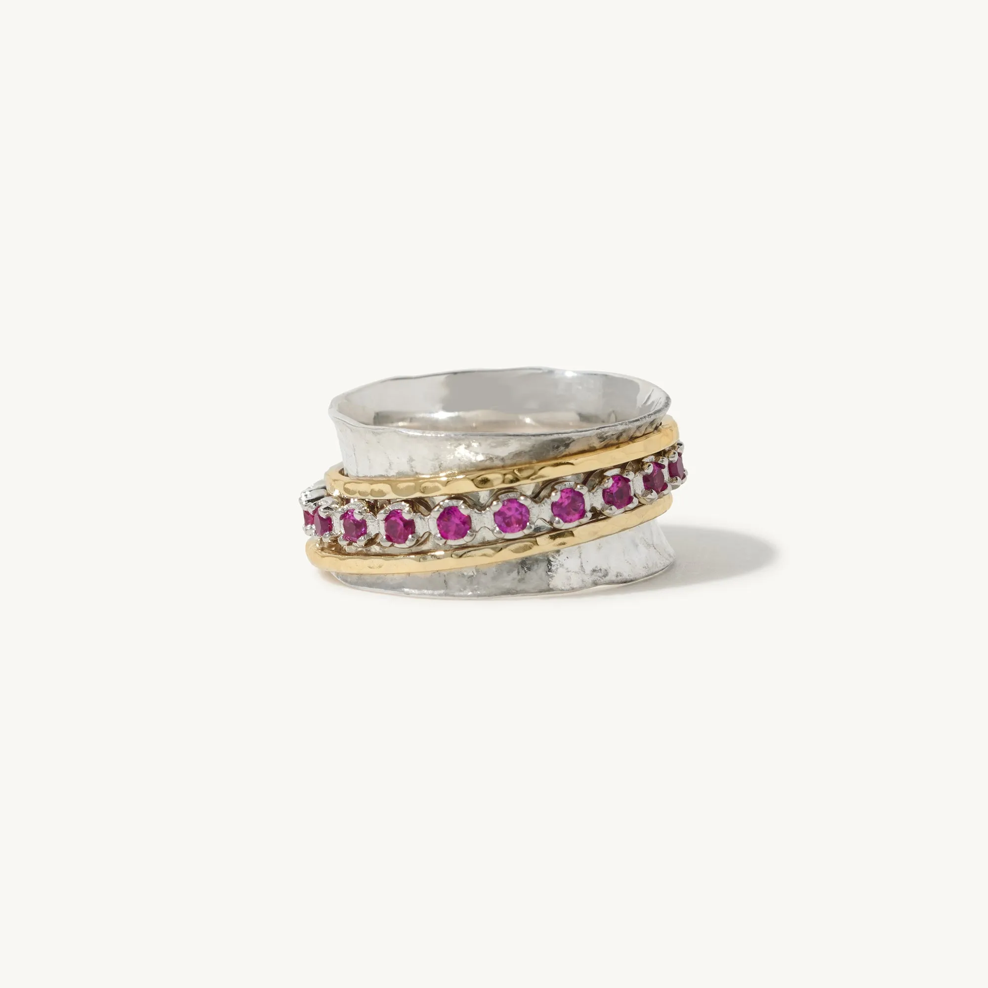Aria Birthstone Spinner Ring  - July