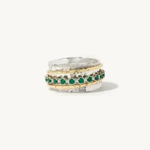 Aria Birthstone Spinner Ring  - May