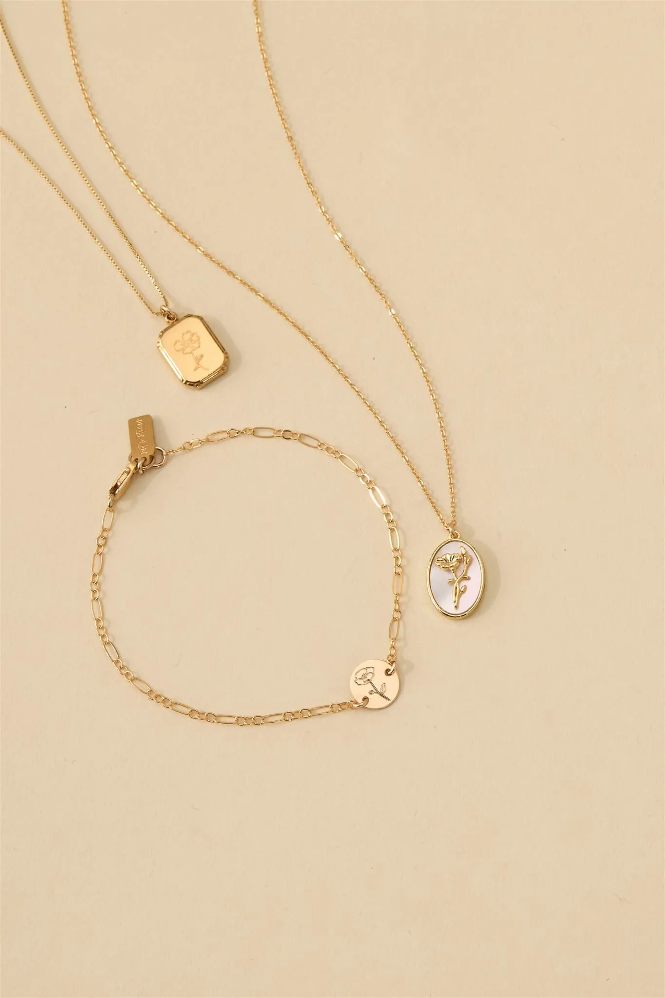 Audrey Birth Flower Necklace
