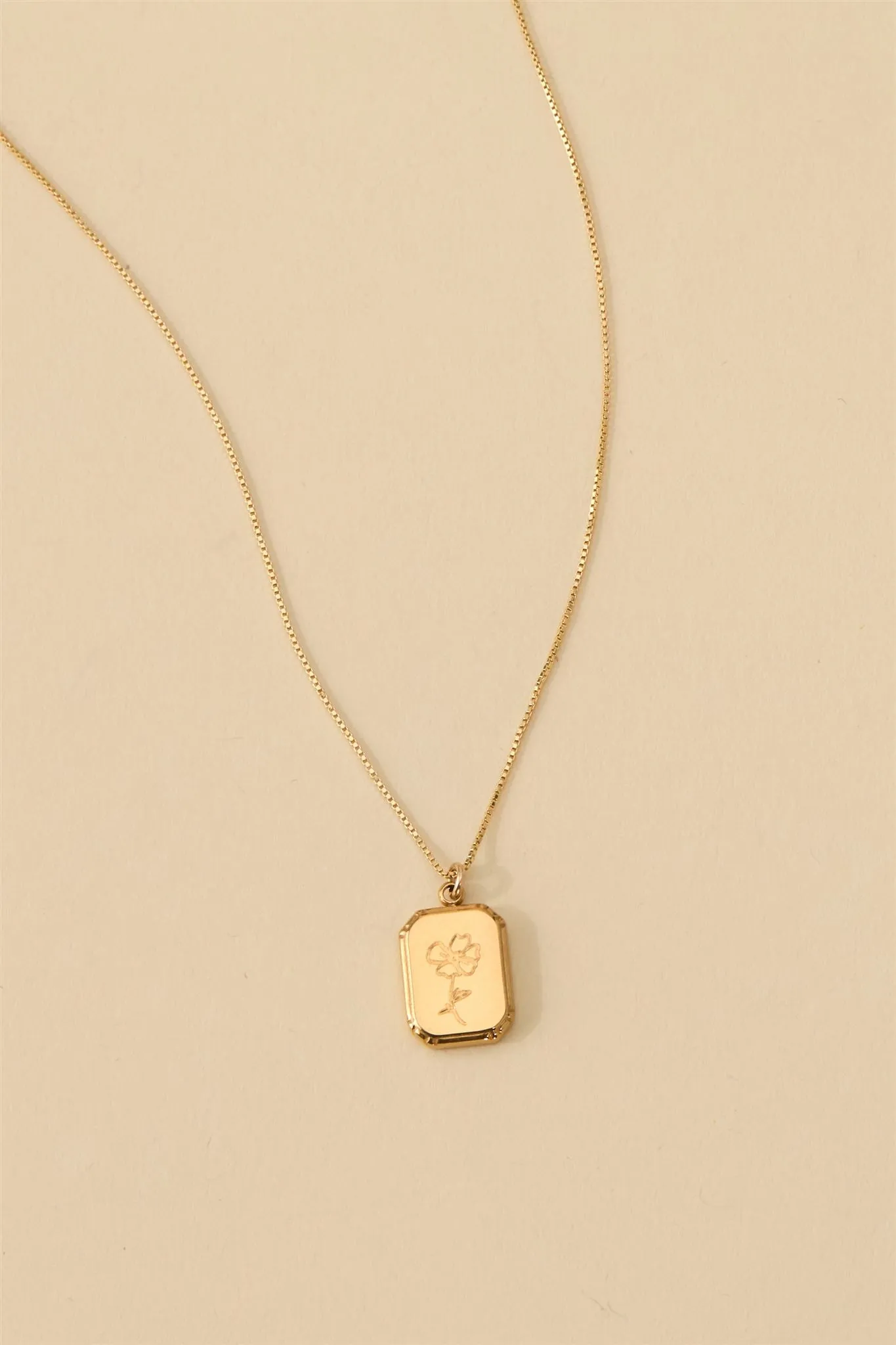 Audrey Birth Flower Necklace