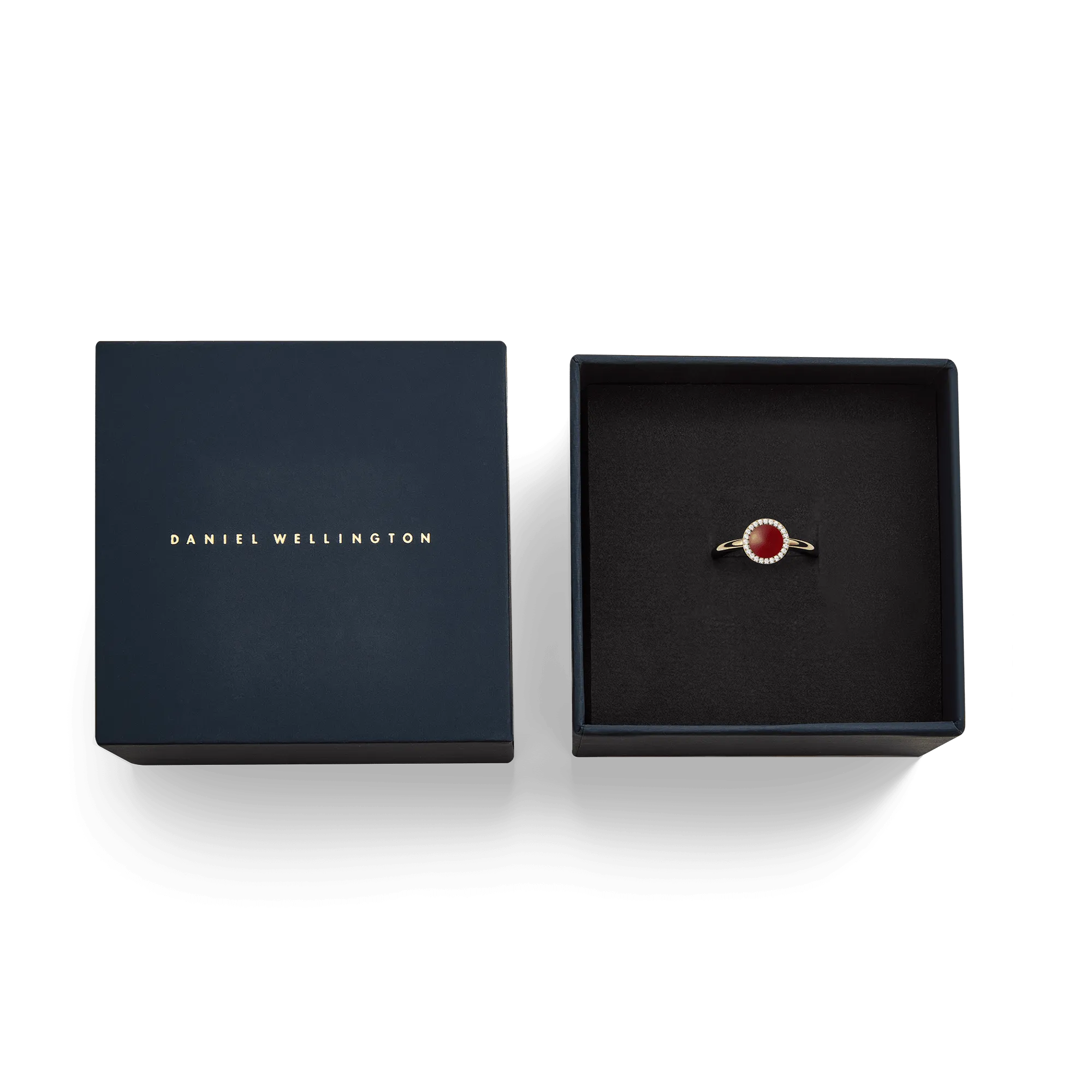 Audrey Ring  Red Agathe Gold