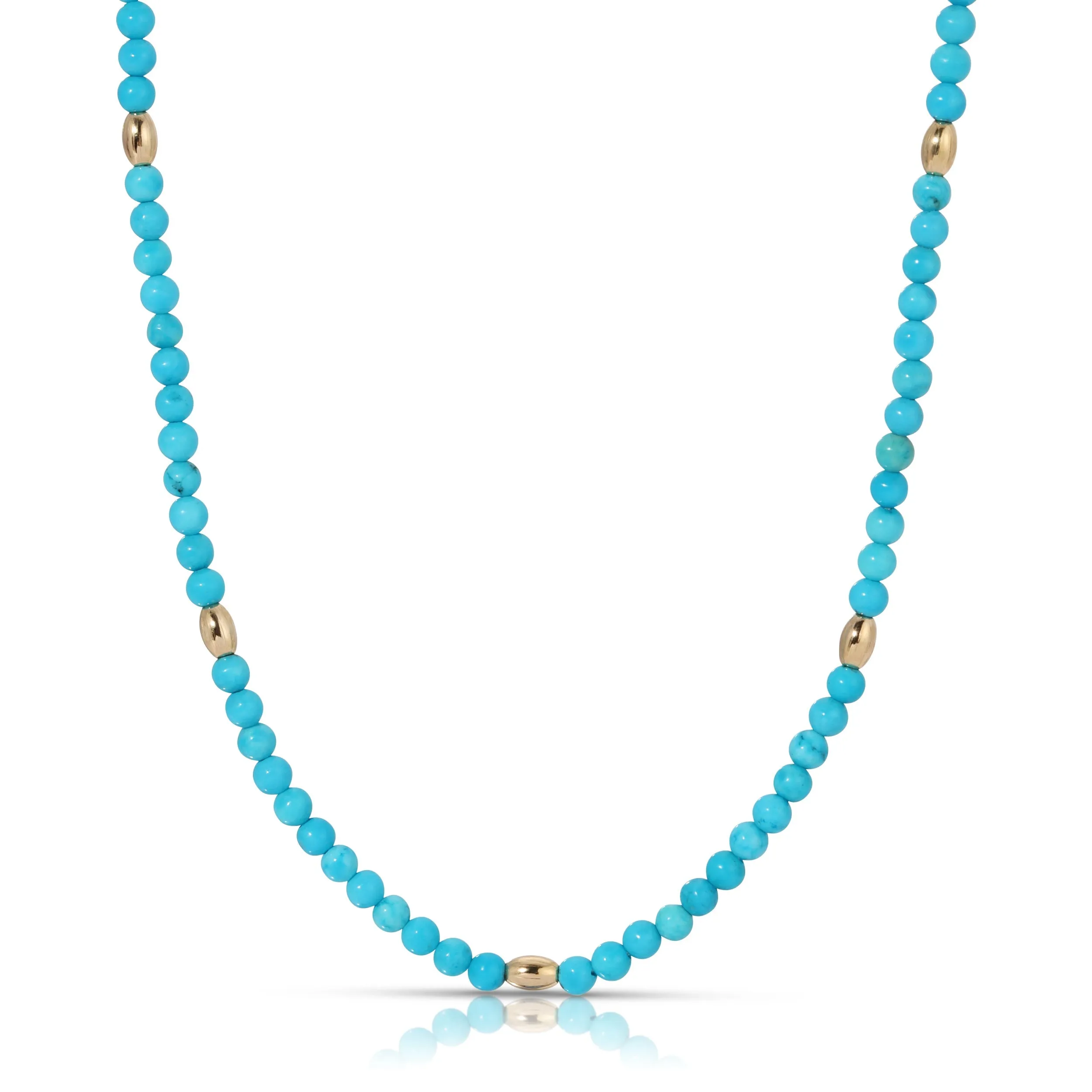 Bali Beaded Necklace in Turquoise