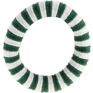 Bow's by St?r Ea Hair Elastic - Bottle Green/Off-White Striped 6-pack