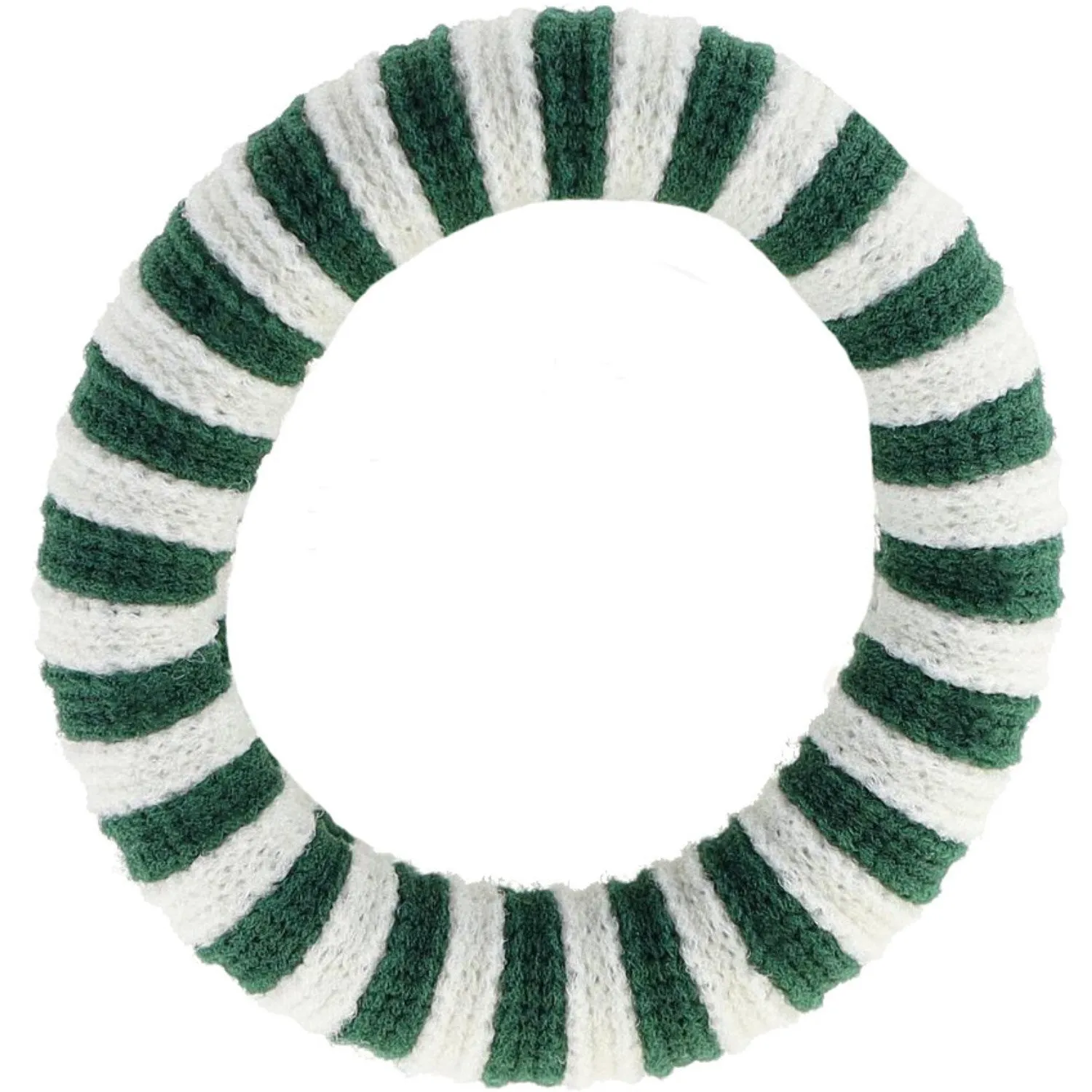 Bow's by St?r Ea Hair Elastic - Bottle Green/Off-White Striped 6-pack