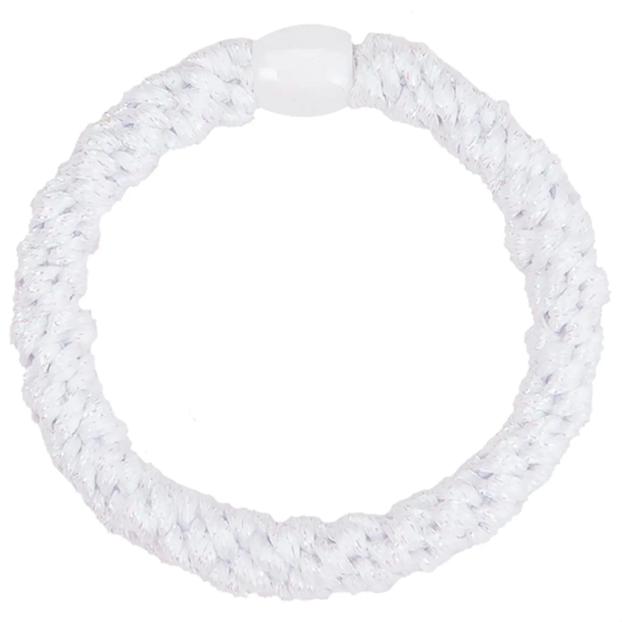 Bow's by Str Hairties Glitter Glitter White Metallic
