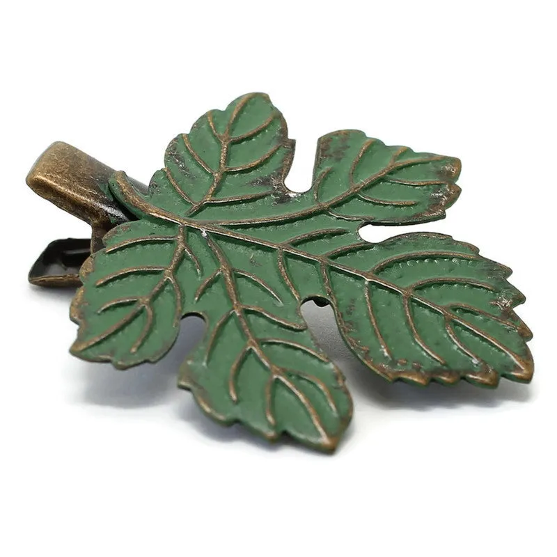 Branch Out Hair Clip - Hand Painted Fall Leaf on Alligator Clip