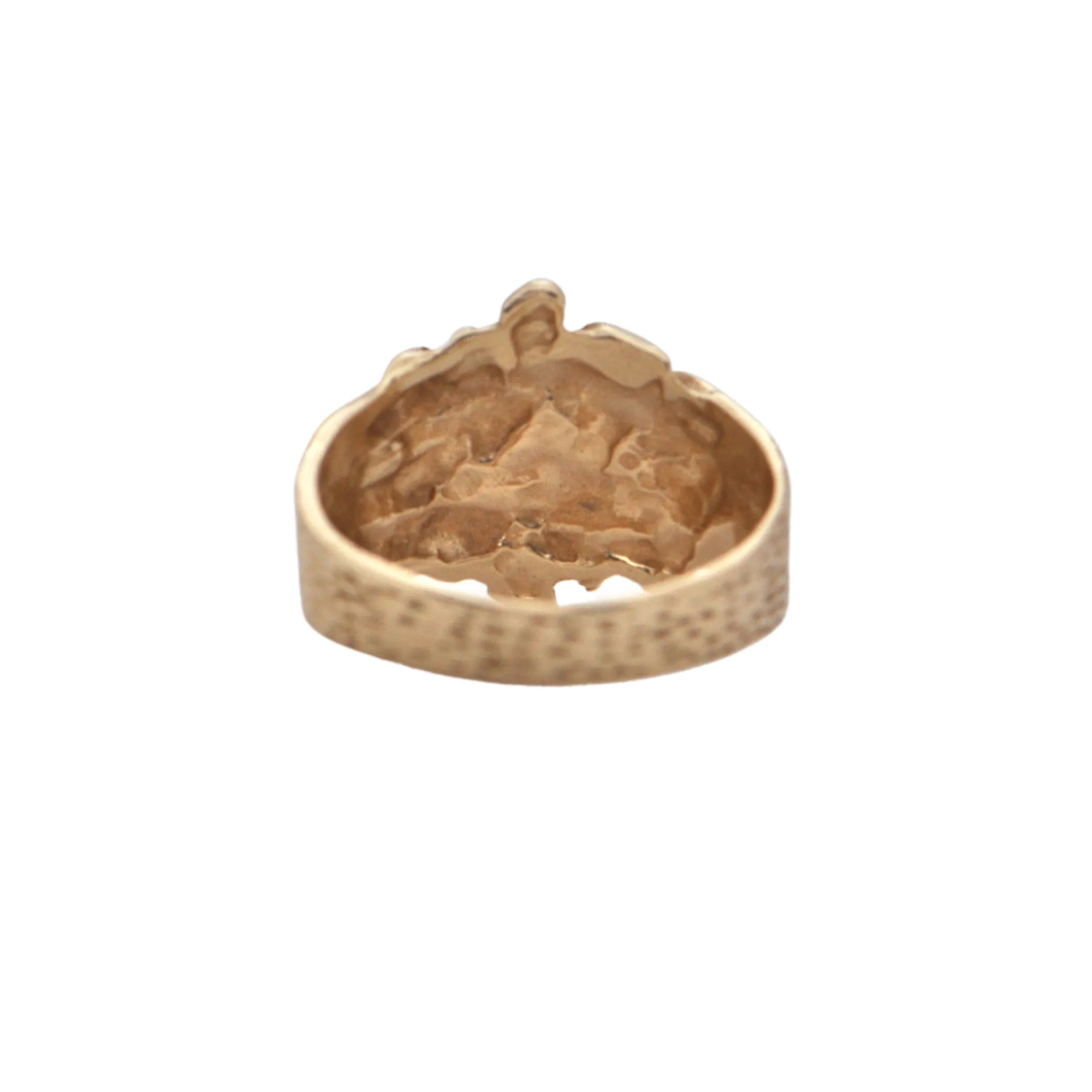 Brutalist Style Gold Ring