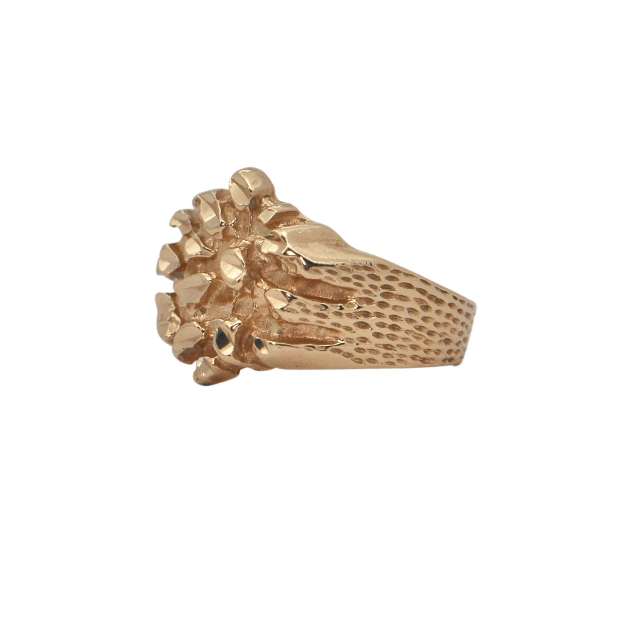 Brutalist Style Gold Ring