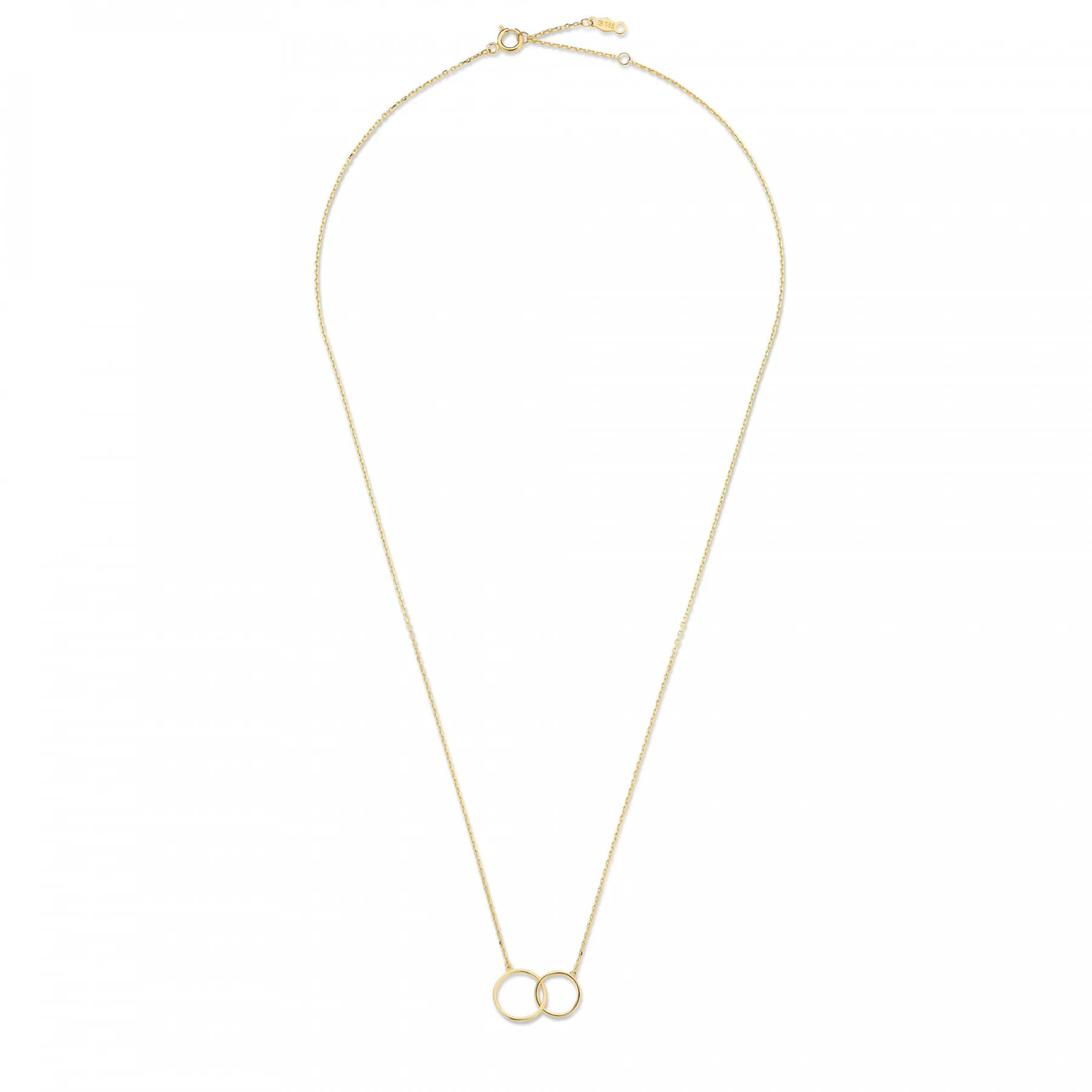 Cadeau d'Isabel 14 karat gold necklace & bracelet gift set with rings