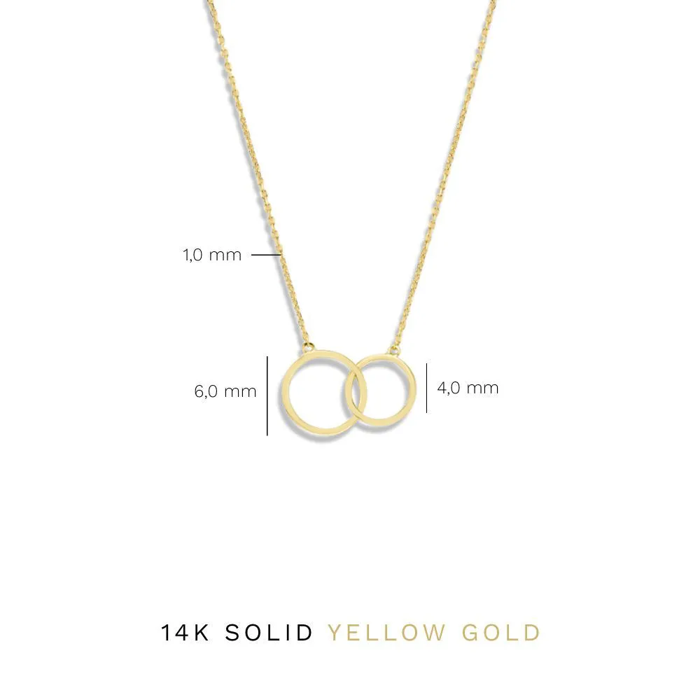 Cadeau d'Isabel 14 karat gold necklace & bracelet gift set with rings
