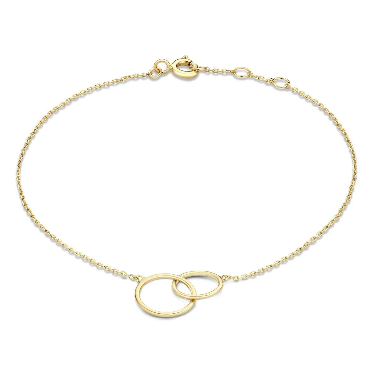 Cadeau d'Isabel 14 karat gold necklace & bracelet gift set with rings