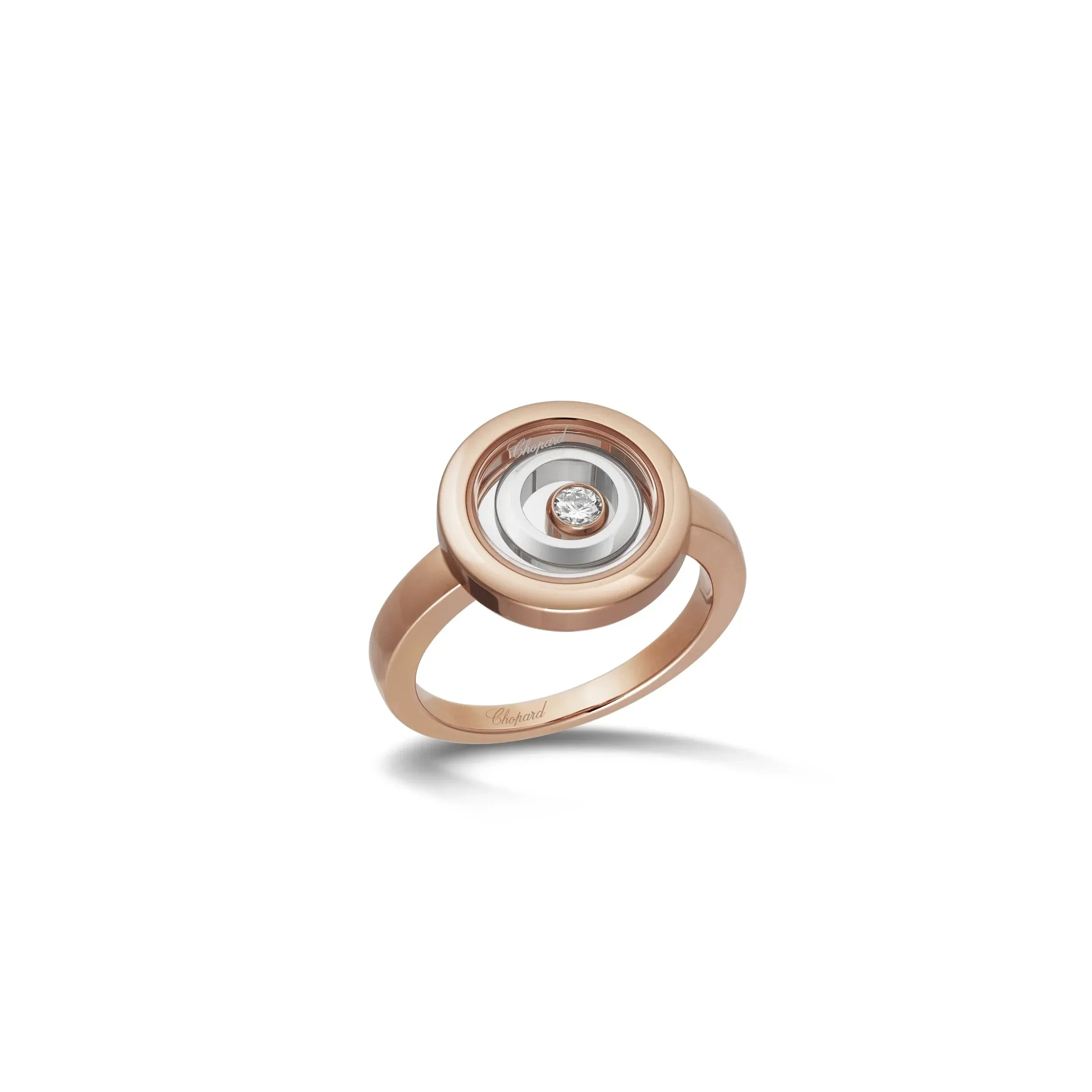 Chopard Happy Spirit 18ct Rose Gold 0.09ct Diamond Ring