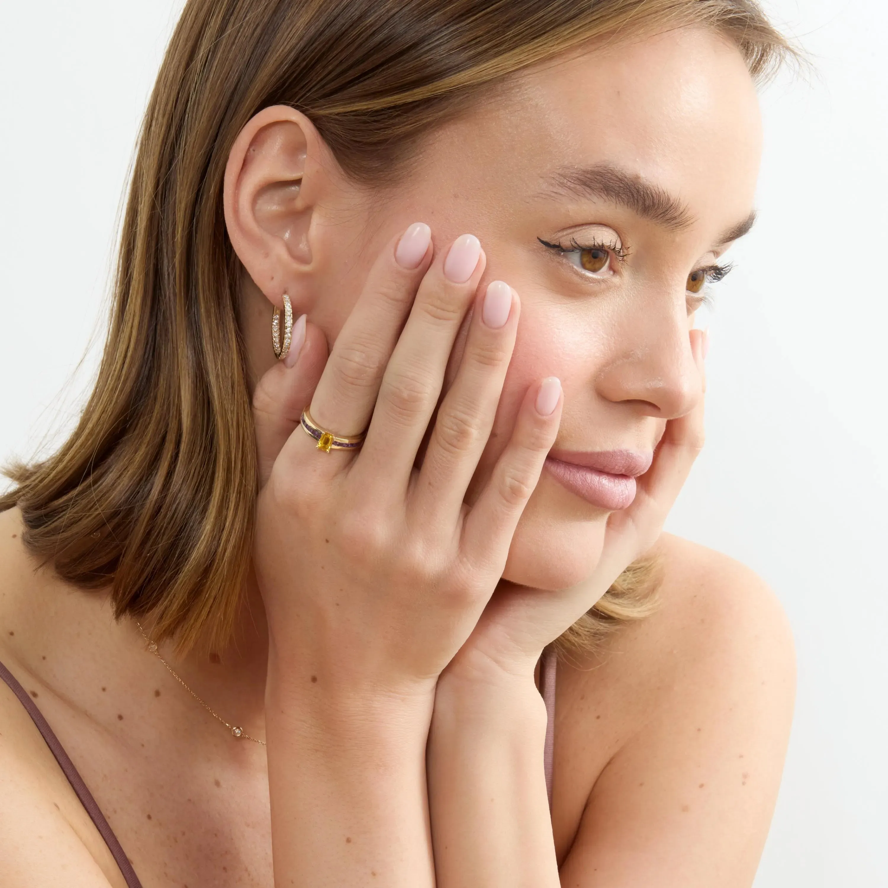 Citrine Amethyst Ring, Chani