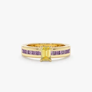 Citrine Amethyst Ring, Chani