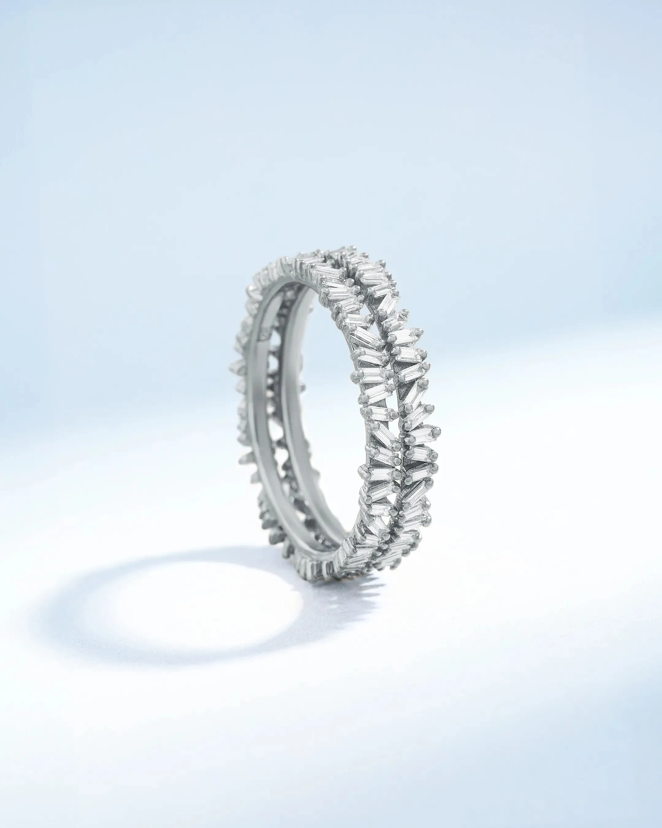Classic Diamond Mini Baguette Eternity Ring Jackets