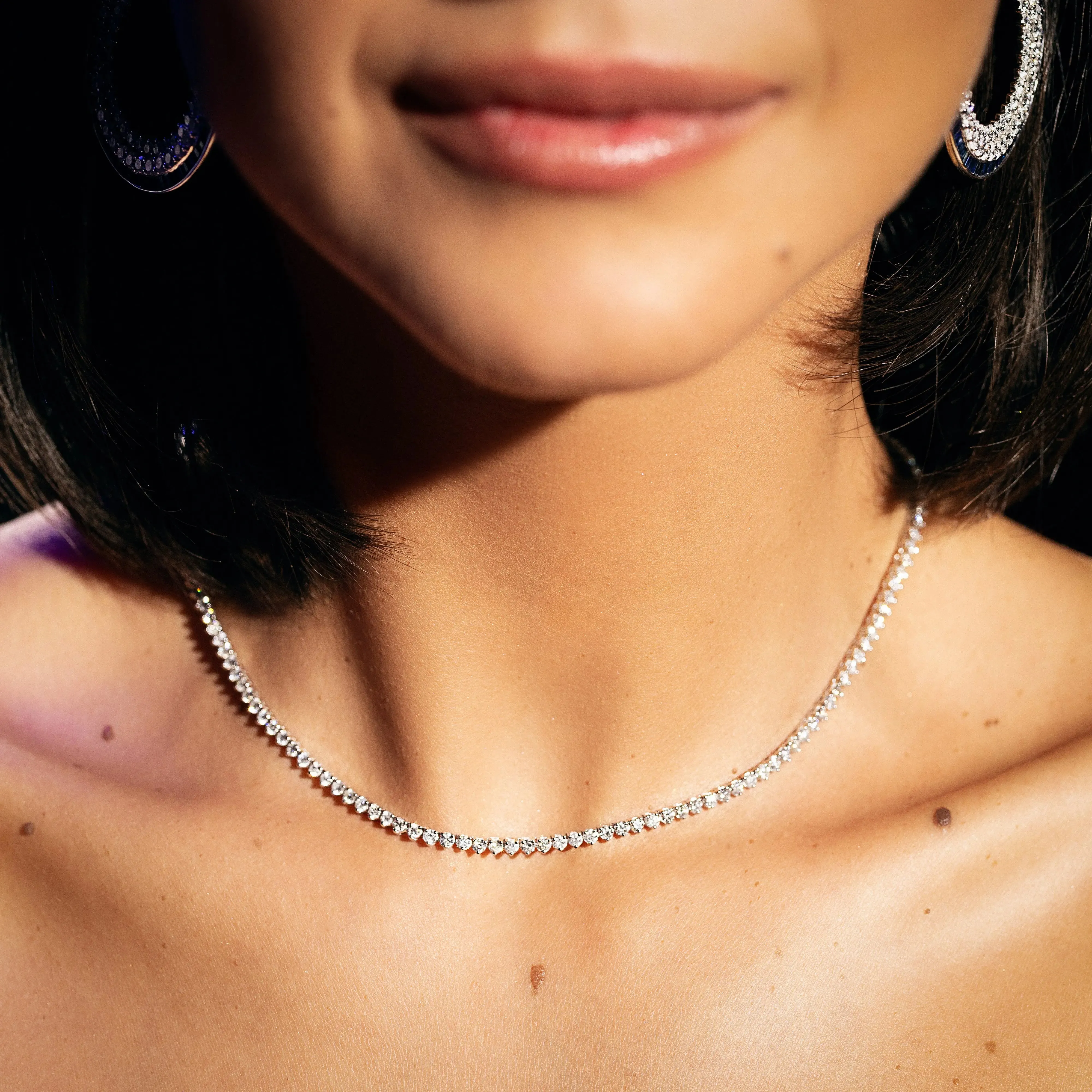 Claudia Diamond Tennis Necklace