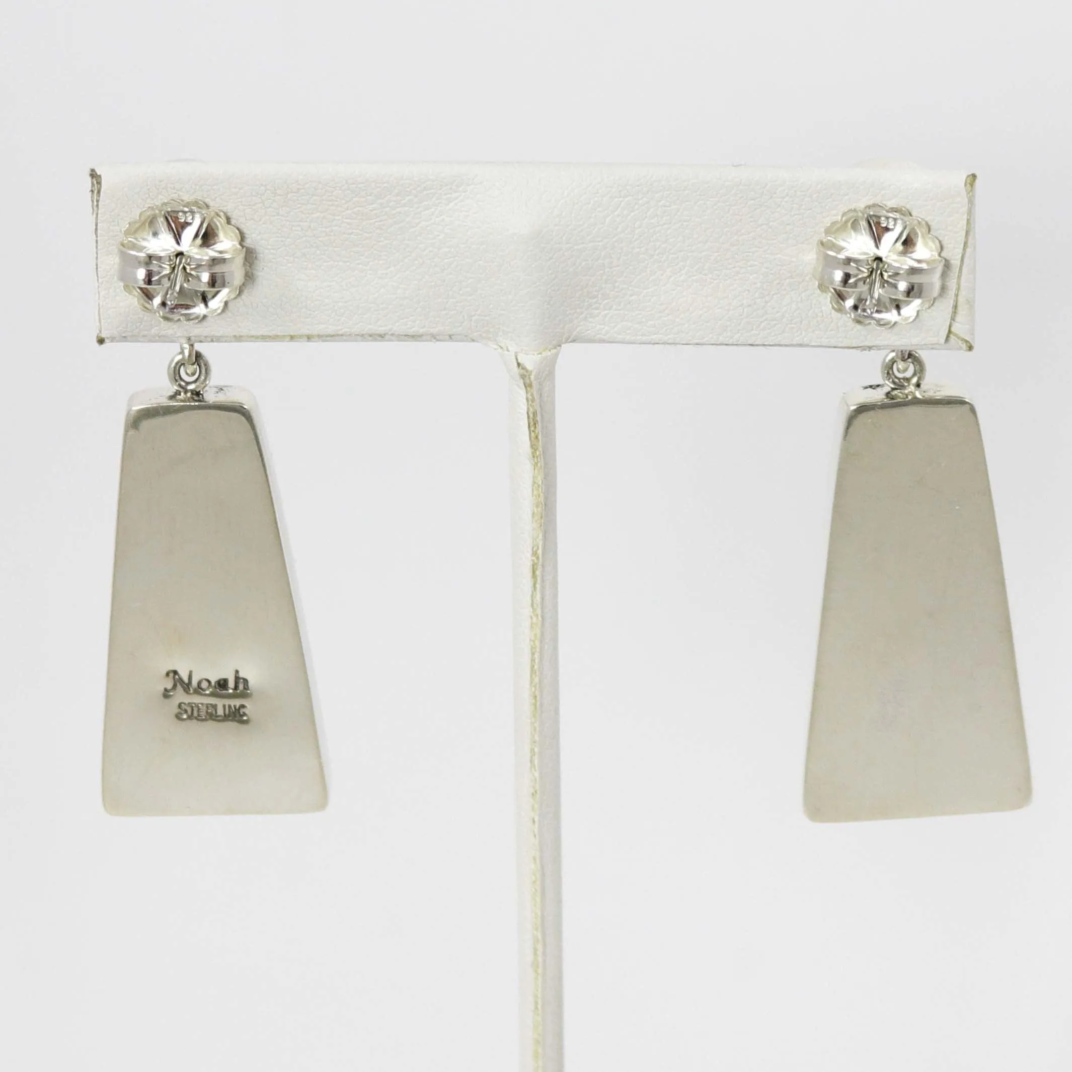 Coral and Sugilite Earrings