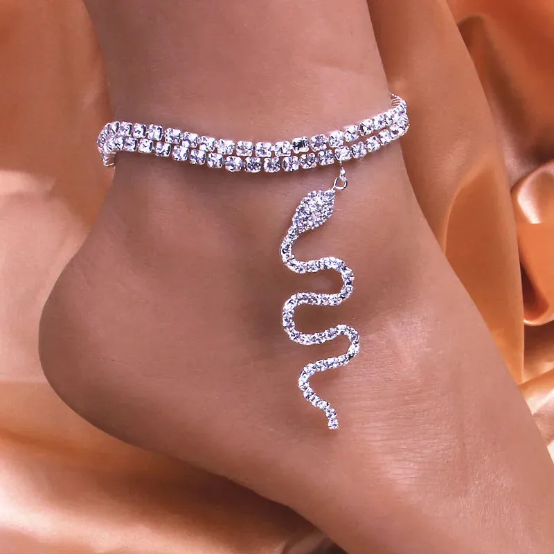 Crystal Heart Anklet