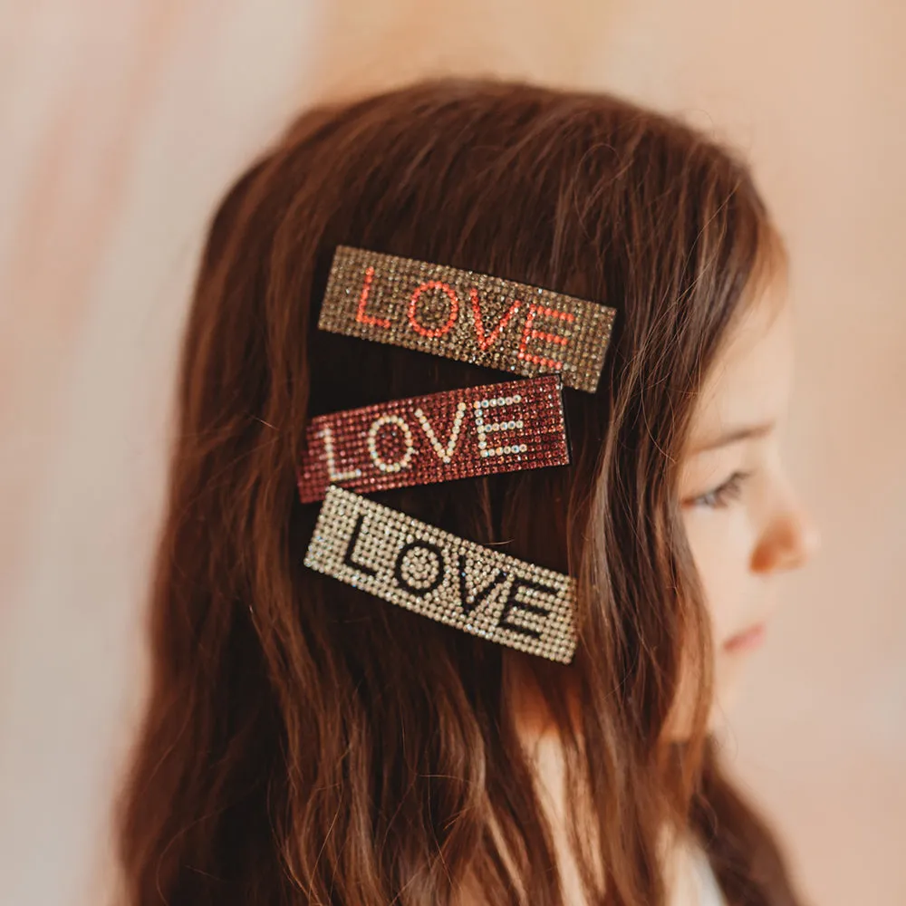 CRYSTAL LOVE HAIR CLIP