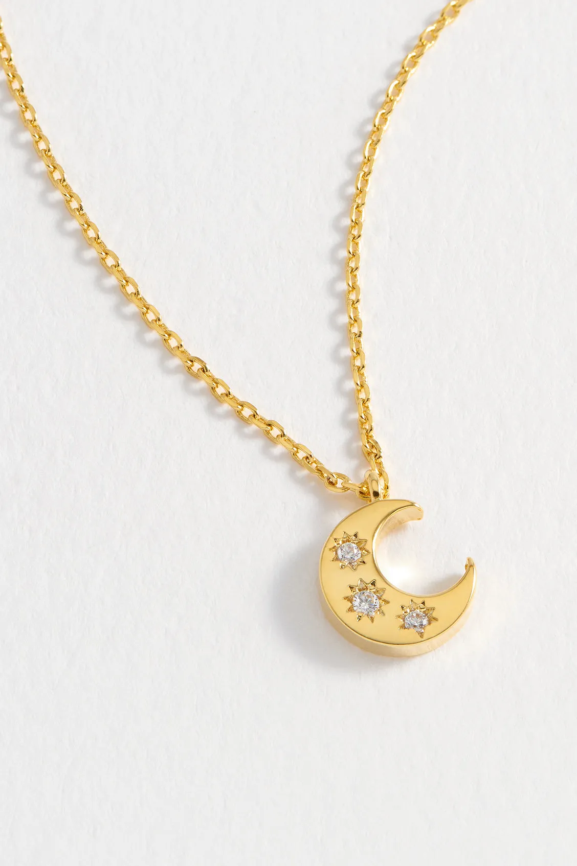 CZ Moon Pendant