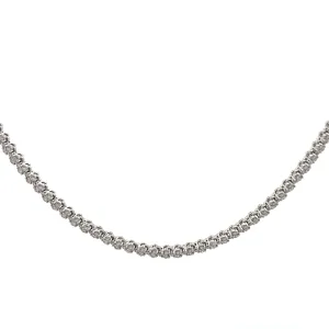 Diamond Clover Tennis Necklace