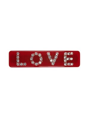 Embellished Love Barrette