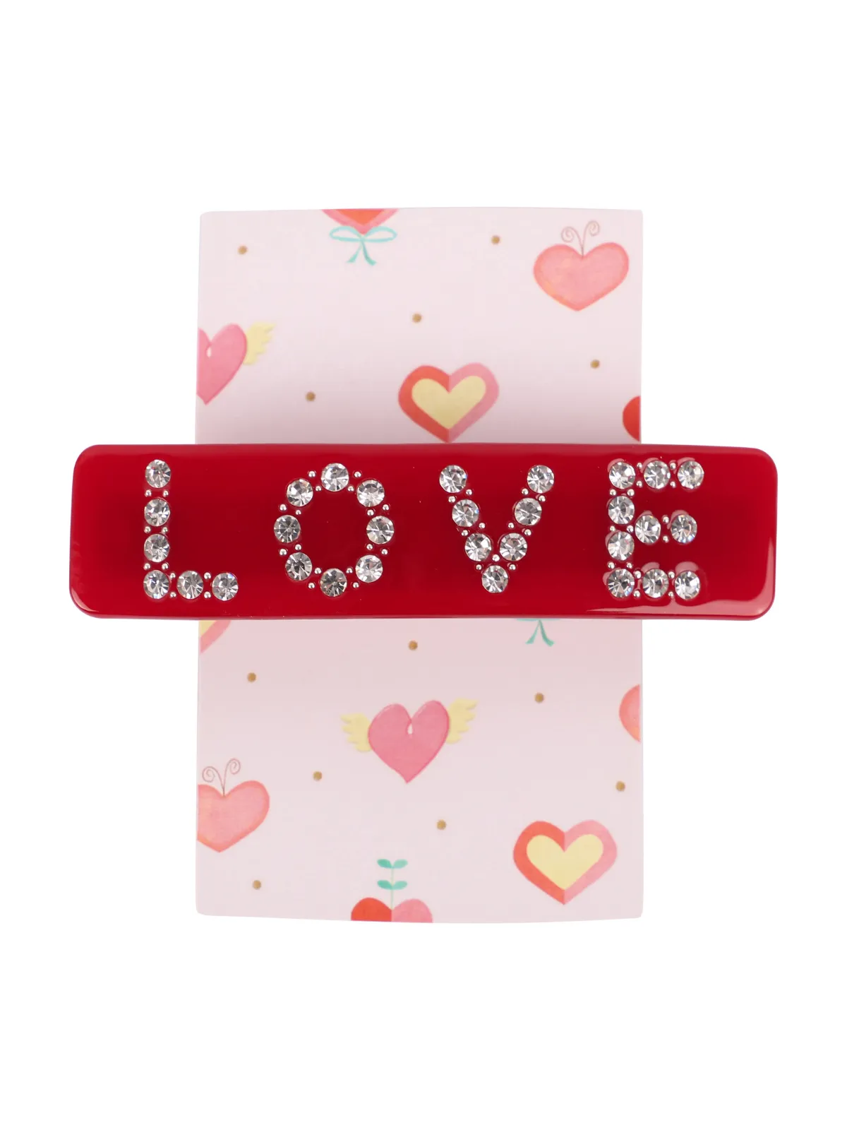 Embellished Love Barrette