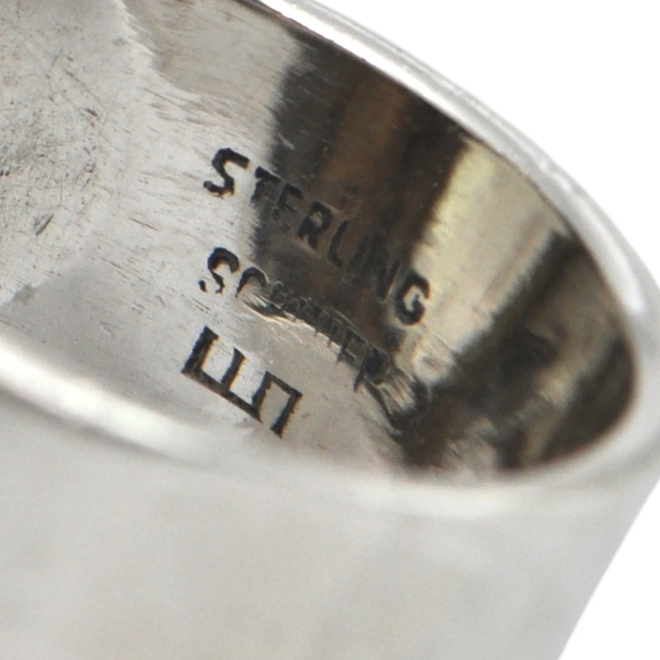 Estate Signed Walter Schluep Quartz Sterling Silver Ring