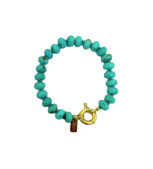 Eternal Turquoise Beaded Knotted Bracelet