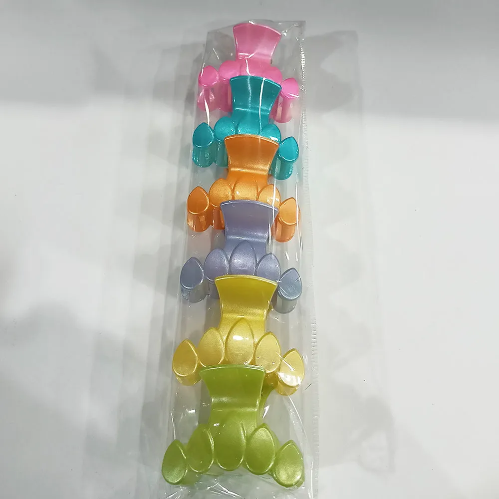 Eugenia Assorted Color Pack Of 6 Fancy Hair Clip