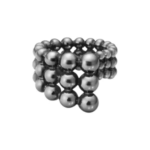 Georg Jensen Moonlight Grapes Oxidised Sterling Silver Ring