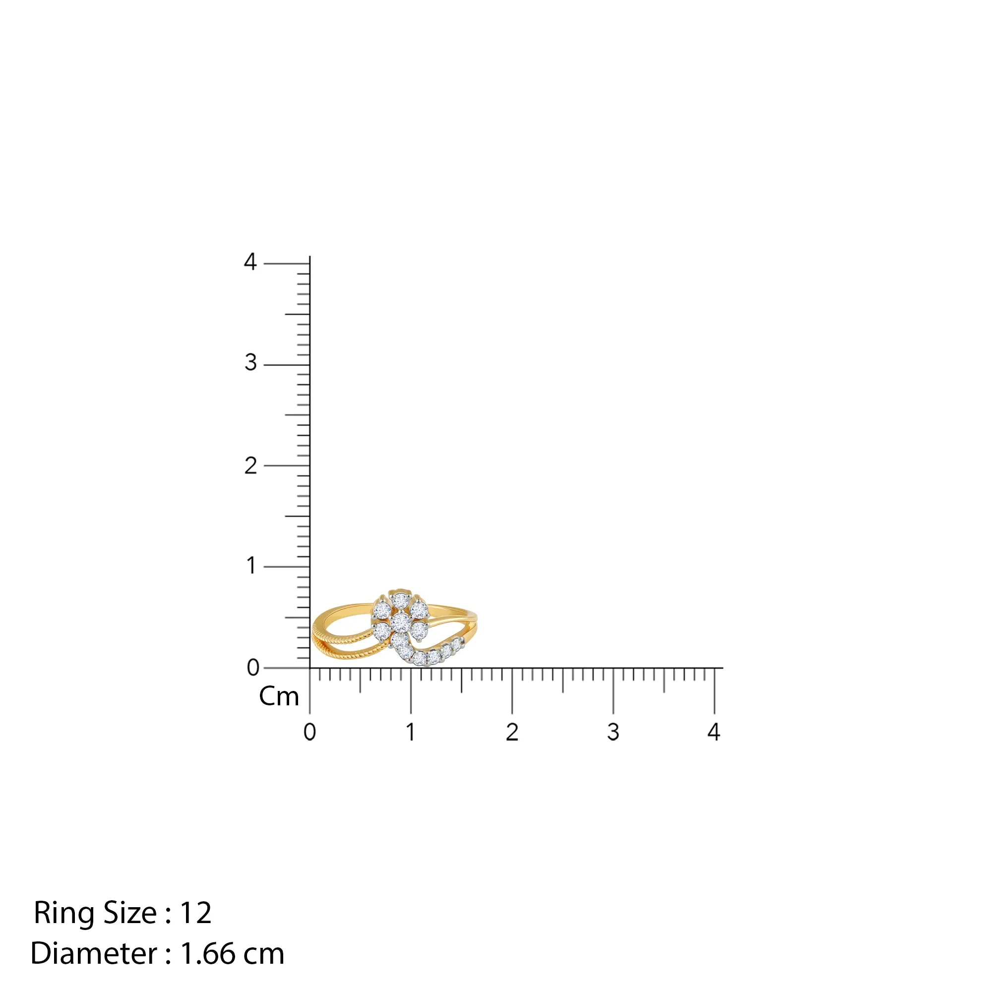 Gold Daisy Delight Diamond Ring