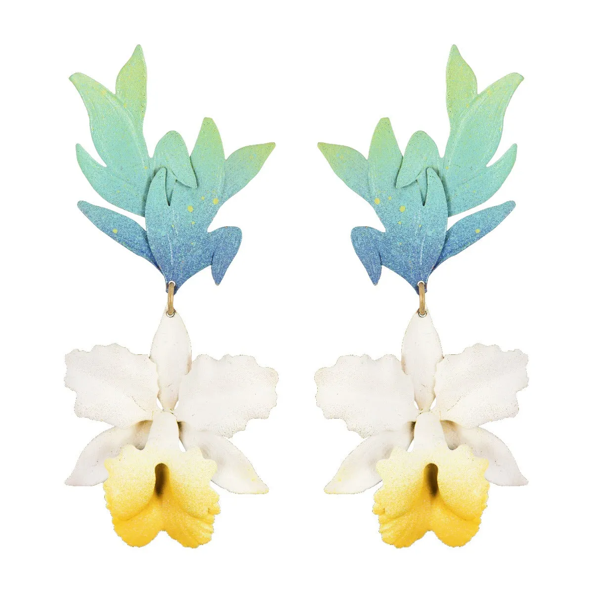 Grand La'akea Orchid Earrings