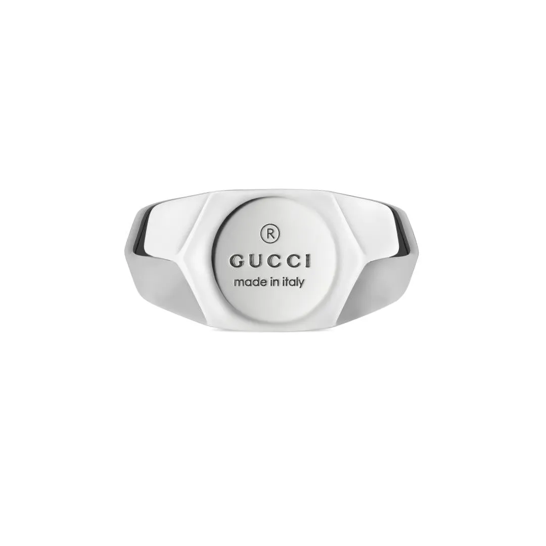Gucci Trademark Sterling Silver Ring