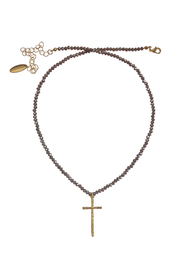 Hot Tomato A Fine Cross Necklace
