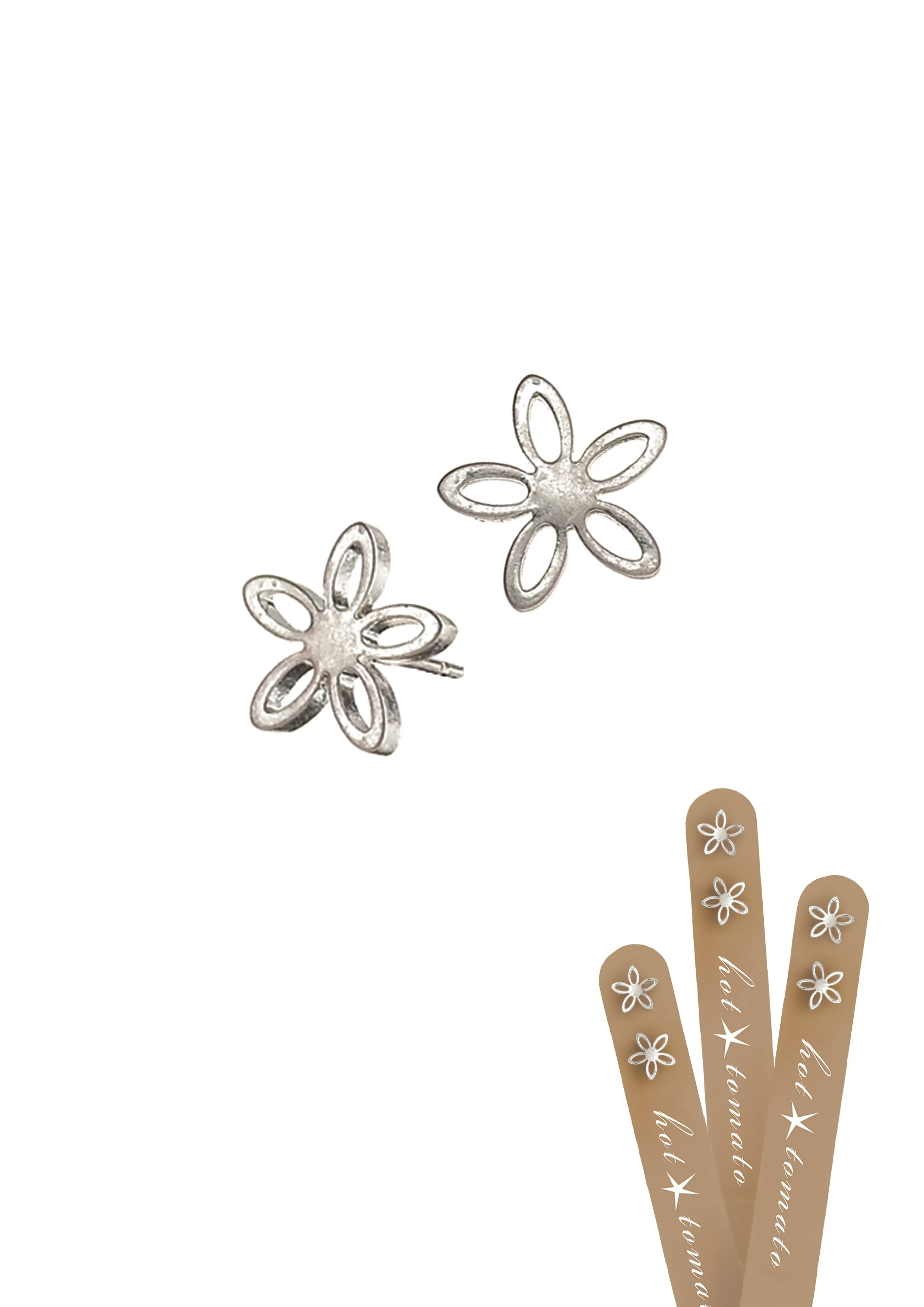 Hot Tomato Jasmin Star Stud Earrings