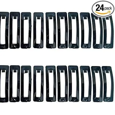 HP HIGH PROFILE Tic Tac Hair Clips Made As Korea_Korean and Hair Accessories for Women and Girls, 24 Pcs (Pack of 2) Black Glossy and Matte