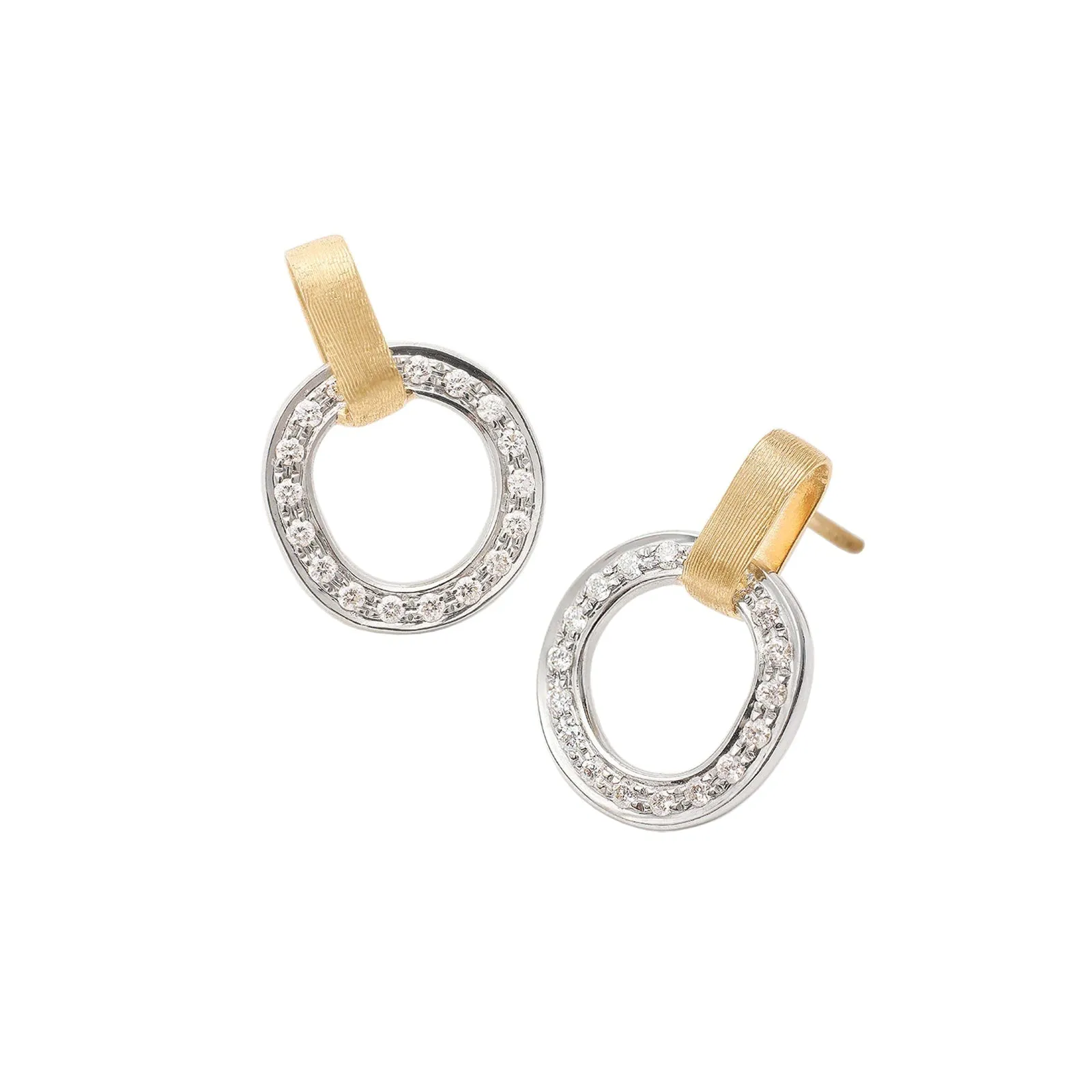 Jaipur Flat-Link Diamond Stud Earrings